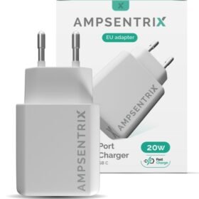 AmpSentrix quality 20W USB Type C And USB Type A Wall Power Adapter
